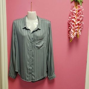 NWOT 💕💕Anthropologie Blue Shirt Blouse Top